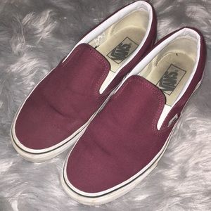 Slip on Maroon vans